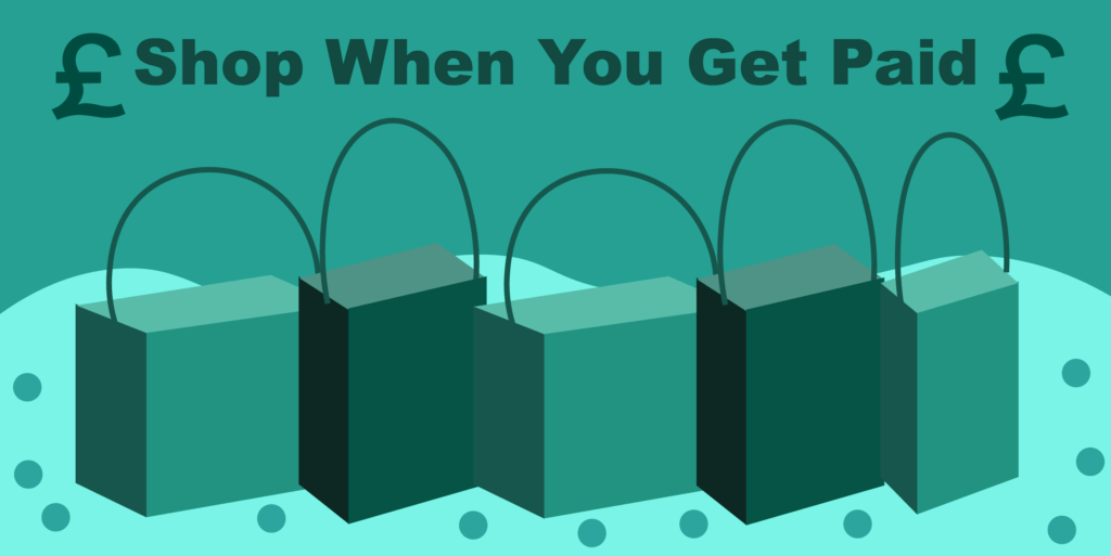 shop when you get paid