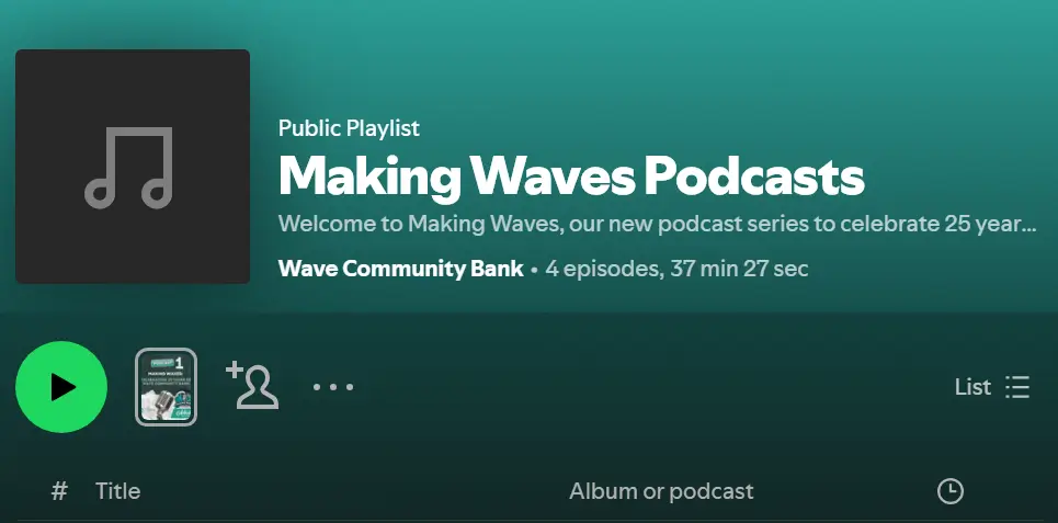 making waves