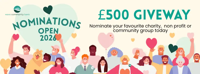 Wave Community Bank Launches £500 Giveaway to Support Local Community Champions Again